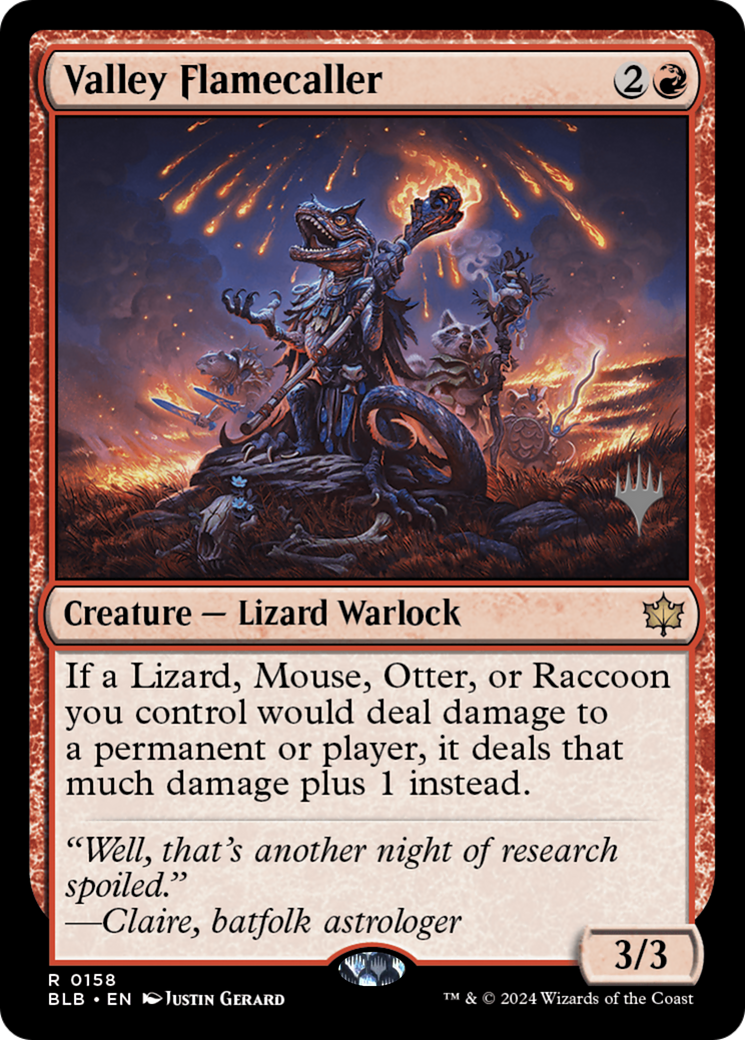 Valley Flamecaller (PPBLB-158) - Bloomburrow Promos-1
