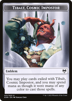 Tibalt, Cosmic Impostor Emblem (TKHM-021) - Kaldheim Tokens Foil-1