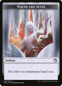 Wrenn and Seven Emblem (TMID-018) - Innistrad: Midnight Hunt Tokens-1