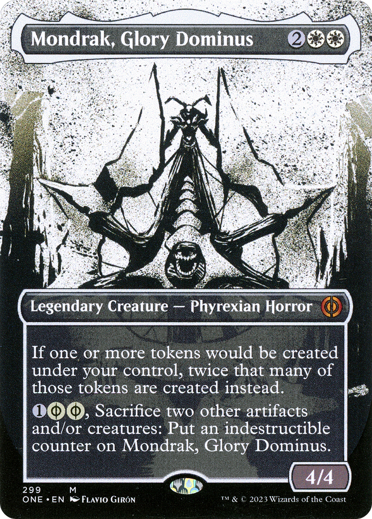 Mondrak, Glory Dominus (Borderless Ichor) [Phyrexia: All Will Be One]-1
