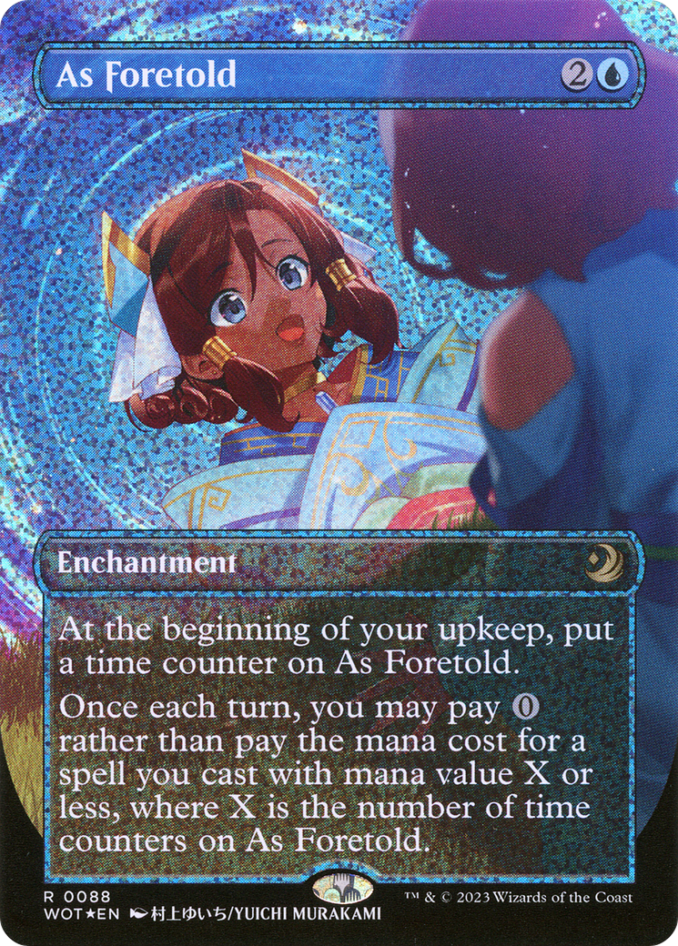 As Foretold (Anime Borderless) (Confetti Foil) [Wilds of Eldraine: Enchanting Tales]-1