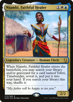 Niambi, Faithful Healer [Dominaria]-1