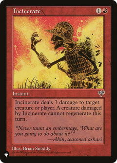 Incinerate [The List]-1