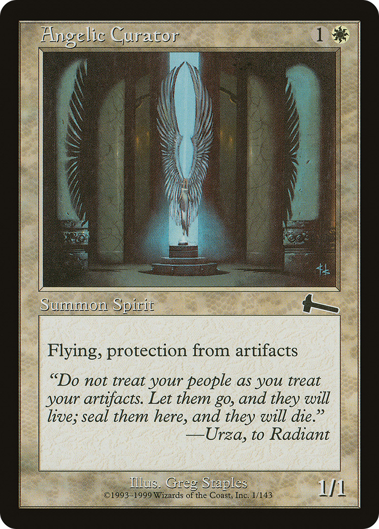 Angelic Curator [Urza's Legacy]-1