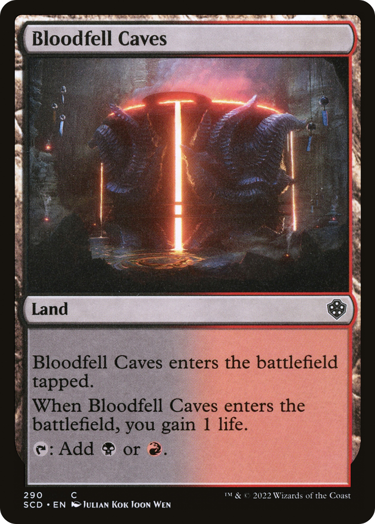 Bloodfell Caves [Starter Commander Decks]-1