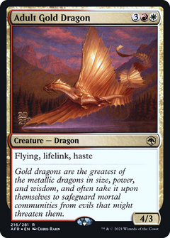 Adult Gold Dragon [Dungeons & Dragons: Adventures in the Forgotten Realms Prerelease Promos]-1