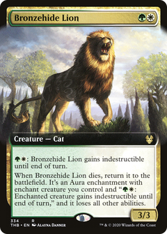 Bronzehide Lion (Extended Art) [Theros Beyond Death]-1