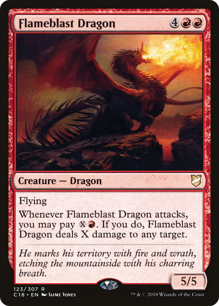 Flameblast Dragon [Commander 2018]-1