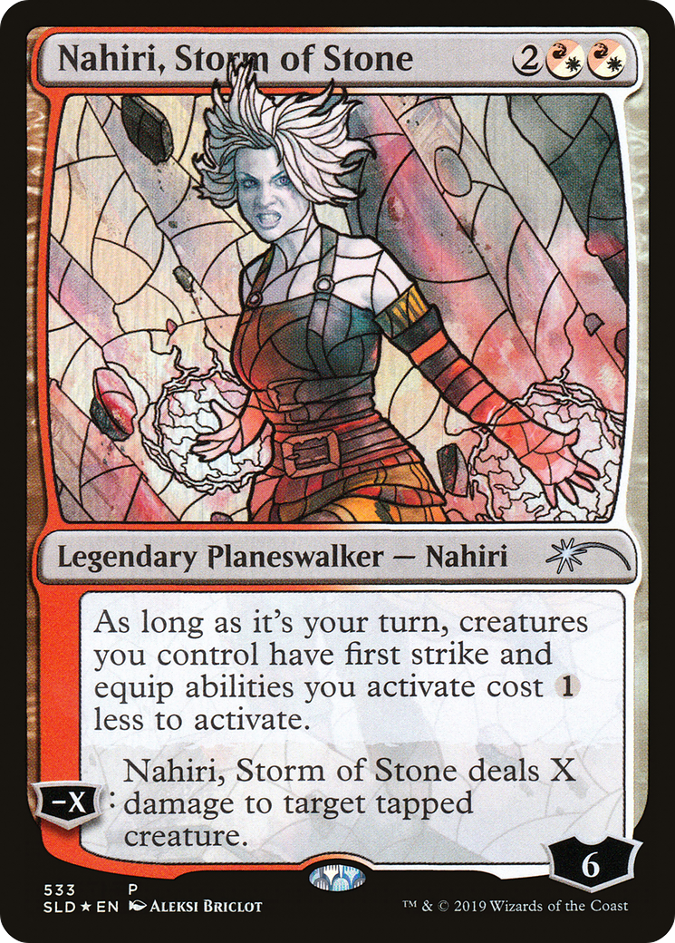 Nahiri, Storm of Stone (Stained Glass) [Secret Lair Drop Promos]-1