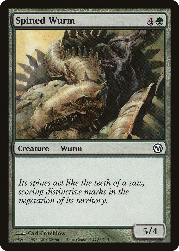 Spined Wurm [Duels of the Planeswalkers]-1