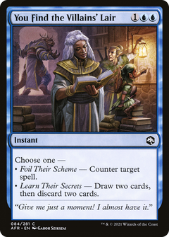 You Find the Villains' Lair (AFR-084) - Adventures in the Forgotten Realms Foil-1