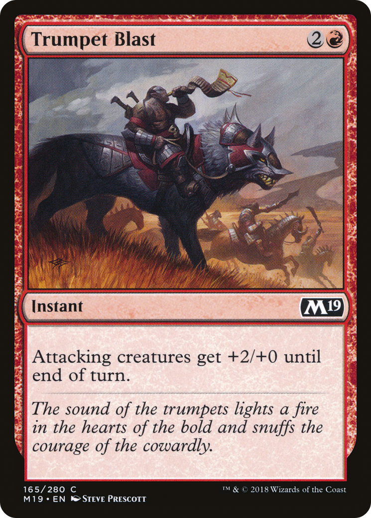 Trumpet Blast (M19-165) - Core Set 2019 Foil-1