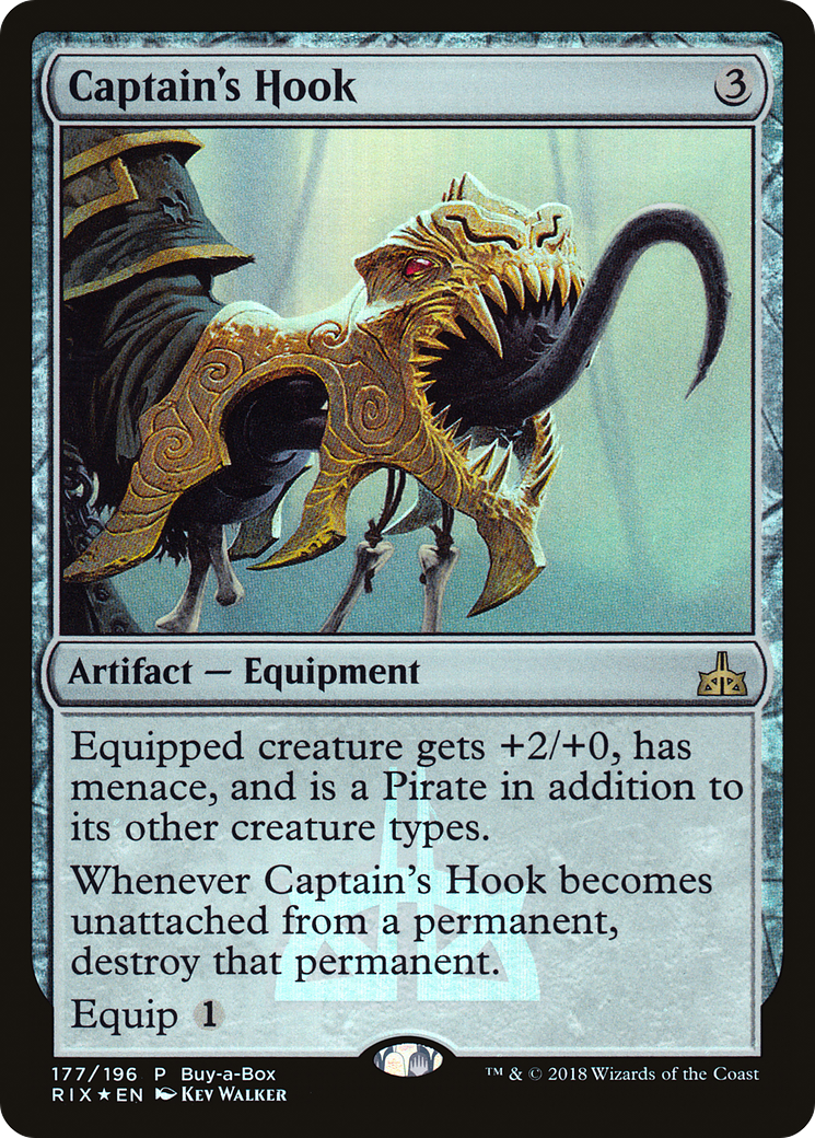 Captain's Hook (Buy-A-Box) [Rivals of Ixalan Promos]-1