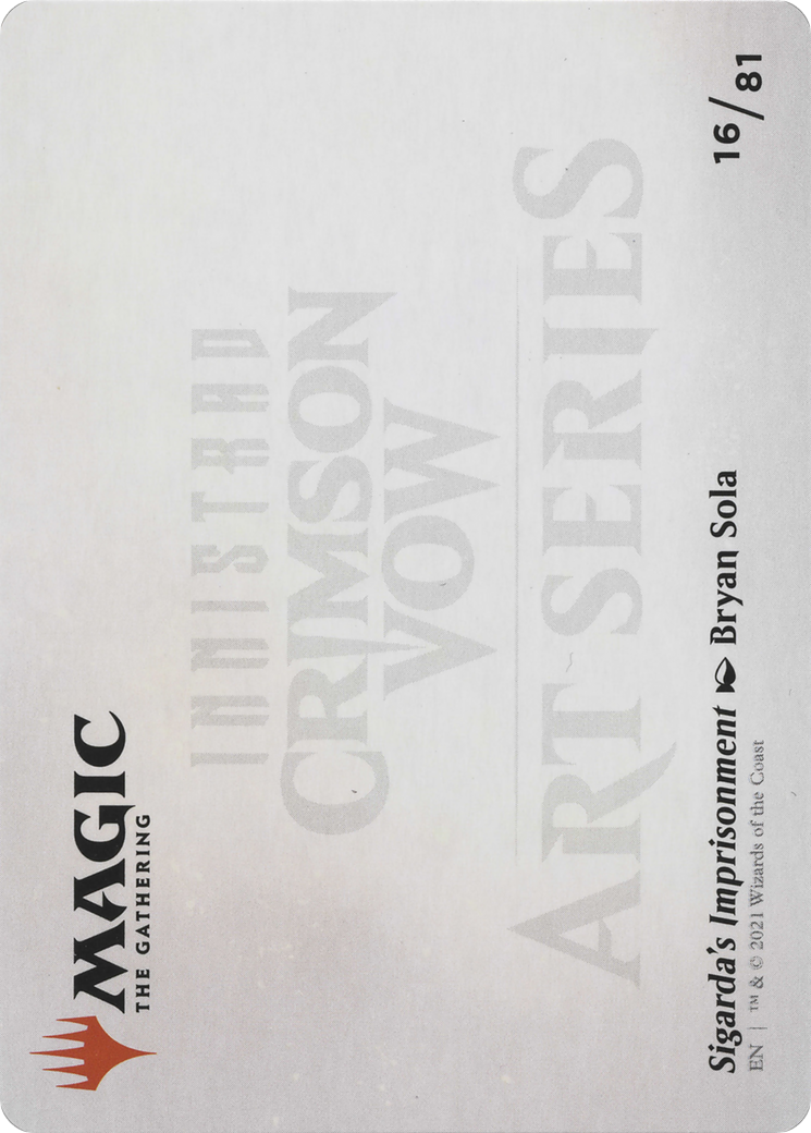 Sigarda's Imprisonment // Sigarda's Imprisonment (AVOW-016) - Crimson Vow Art Series (Borderless)-2