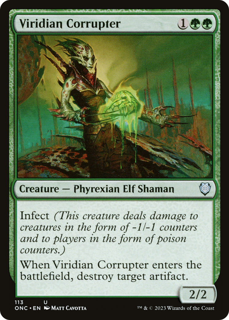 Viridian Corrupter [Phyrexia: All Will Be One Commander]-2