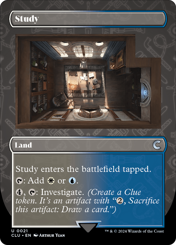 Study (Borderless) [Ravnica: Clue Edition]-1