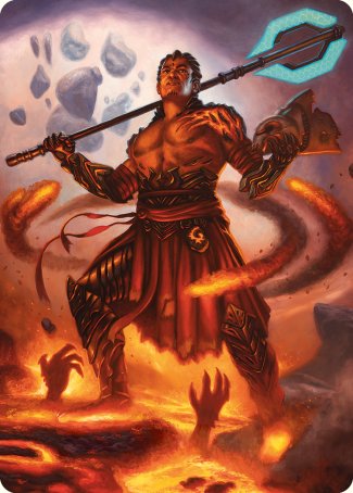 Koth, Fire of Resistance Art Card [Phyrexia: All Will Be One Art Series]-1