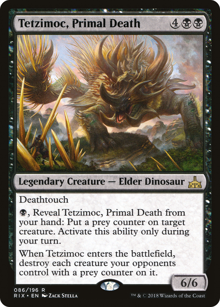 Tetzimoc, Primal Death [Rivals of Ixalan]-1