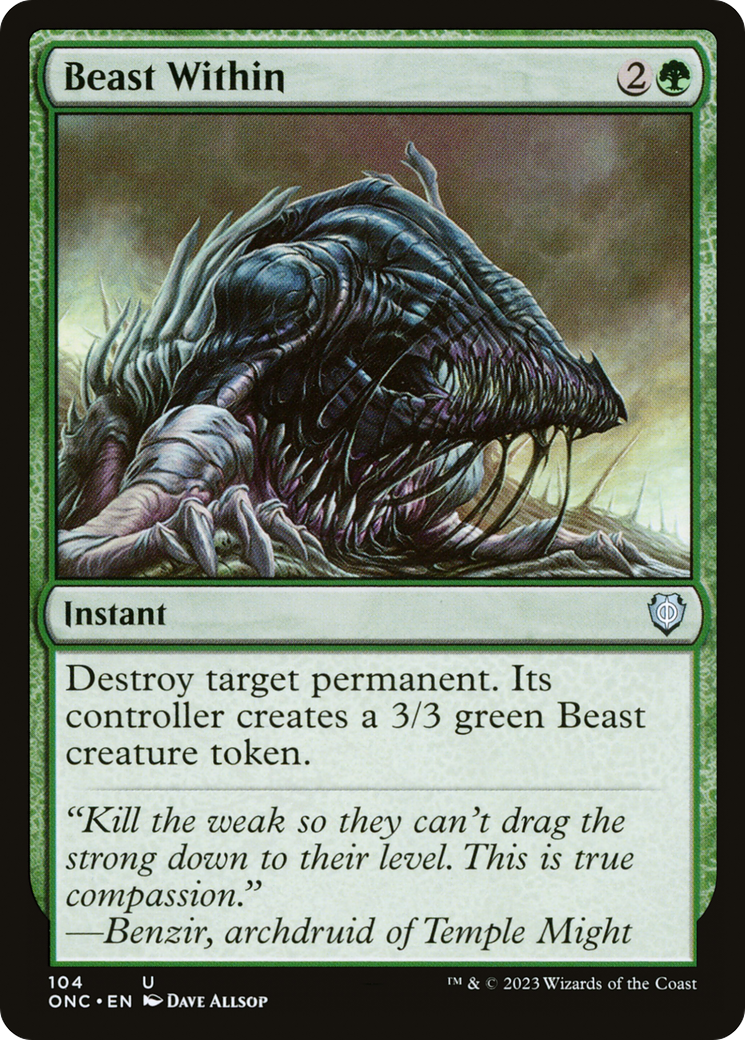 Beast Within [Phyrexia: All Will Be One Commander]-1