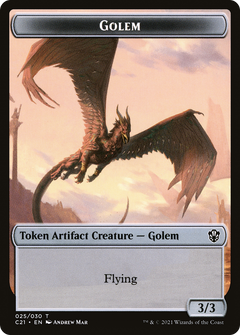 Golem (TC21-025) - Commander 2021 Tokens-1