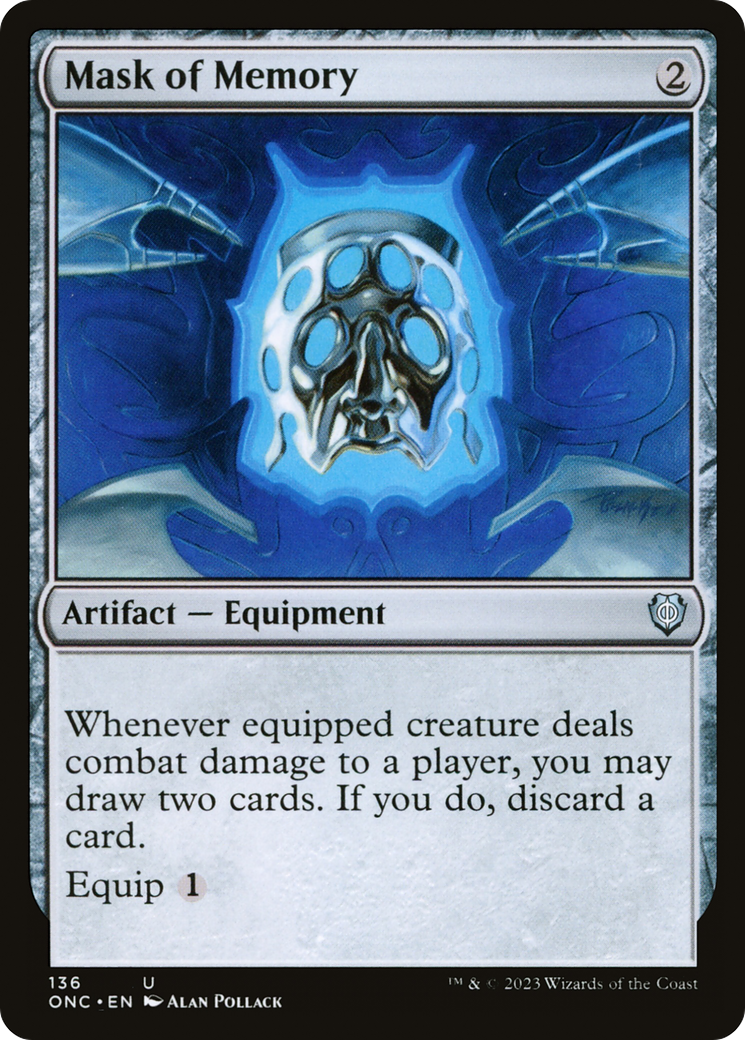 Mask of Memory [Phyrexia: All Will Be One Commander]-1