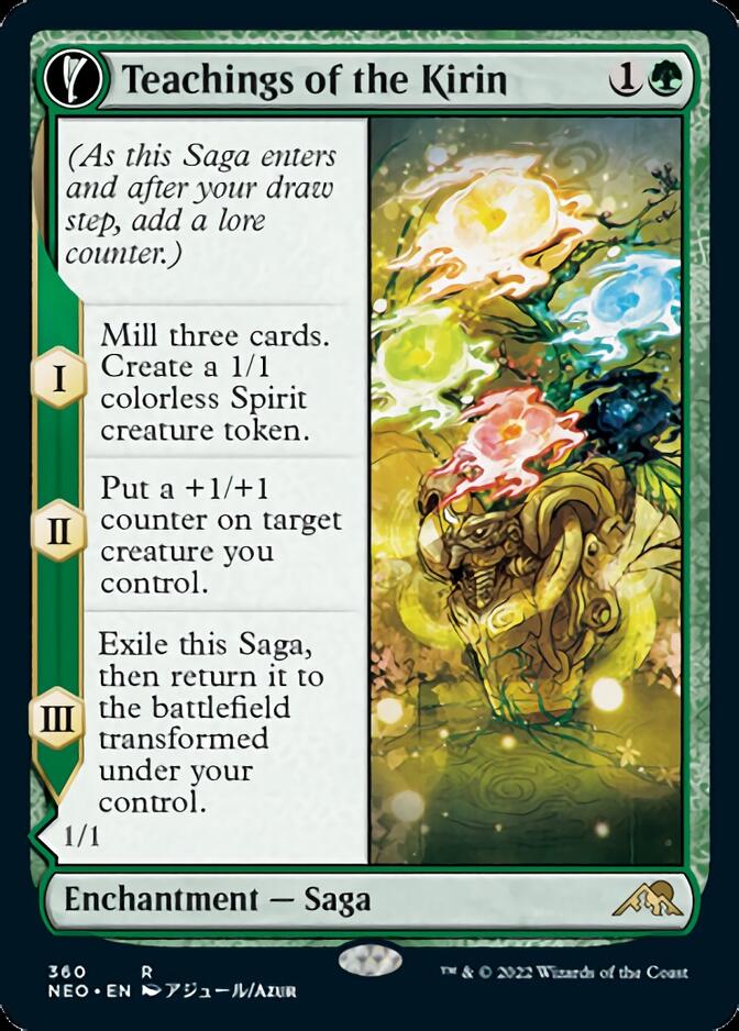 Teachings of the Kirin // Kirin-Touched Orochi (Showcase Soft Glow) [Kamigawa: Neon Dynasty]-1
