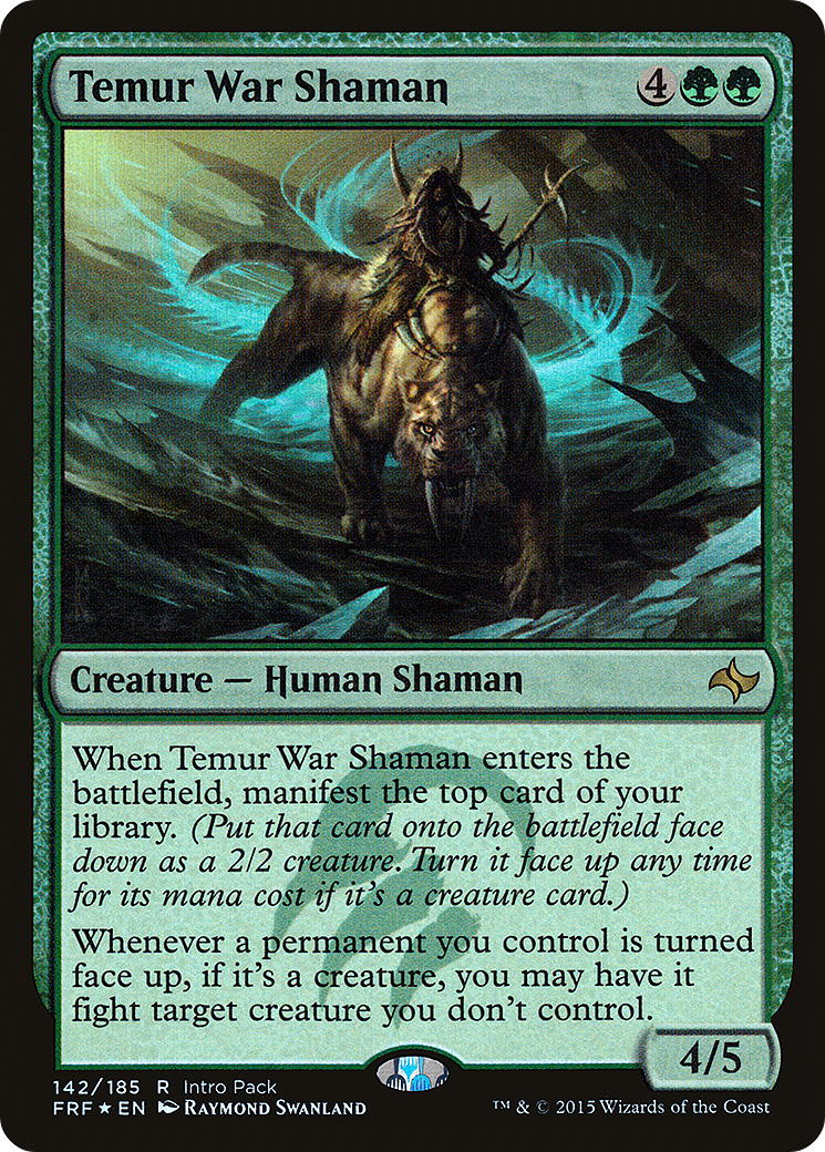 Temur War Shaman (Intro Pack) [Fate Reforged Promos]-1