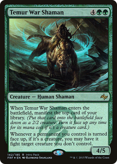 Temur War Shaman (Intro Pack) [Fate Reforged Promos]-1