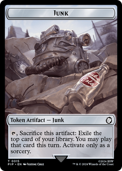 Junk // Squirrel Double-Sided Token [Fallout Tokens]-1