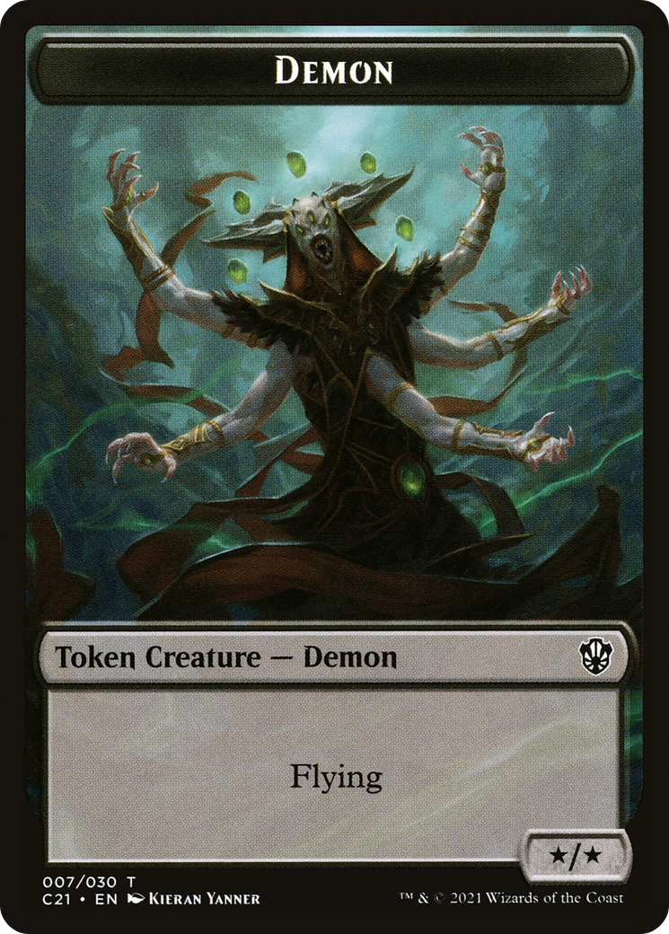 Demon (TC21-007) - Commander 2021 Tokens-1