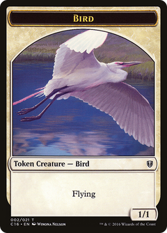 Bird (002) // Saproling (016) Double-Sided Token [Commander 2016 Tokens]-4