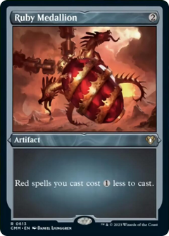 Ruby Medallion (Foil Etched) [Commander Masters]-1