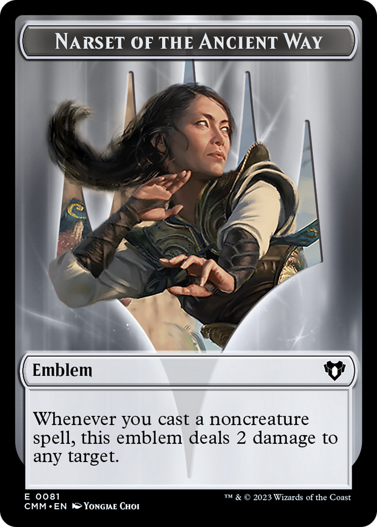 Narset of the Ancient Way Emblem (TCMM-081) - Commander Masters Tokens-1