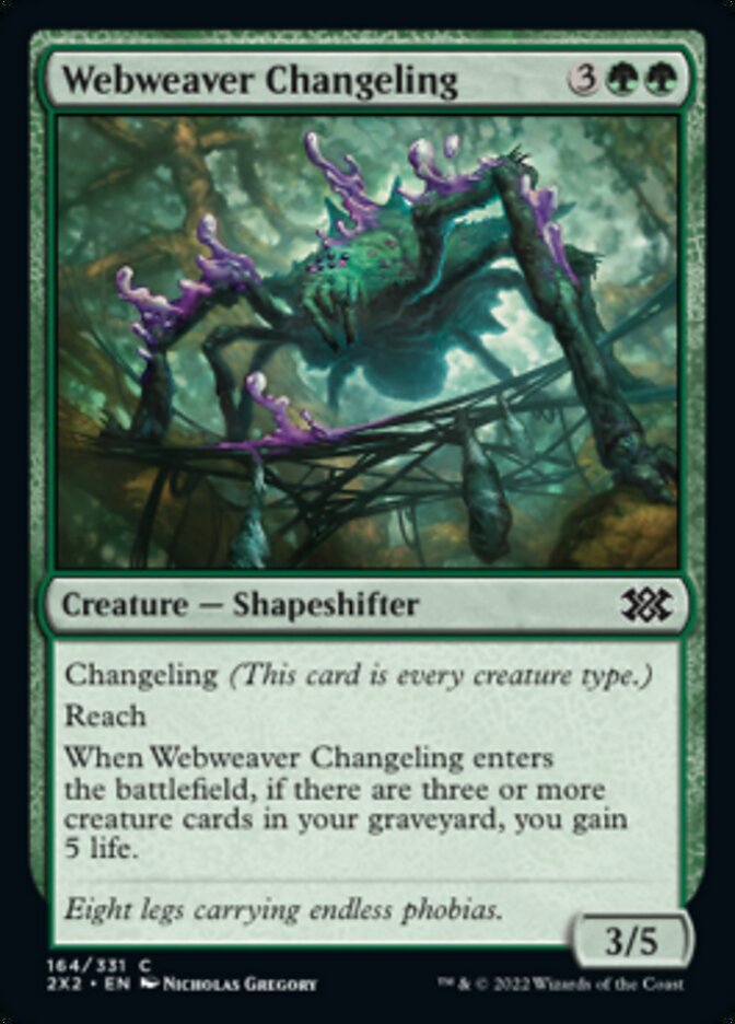 Webweaver Changeling [Double Masters 2022]-1