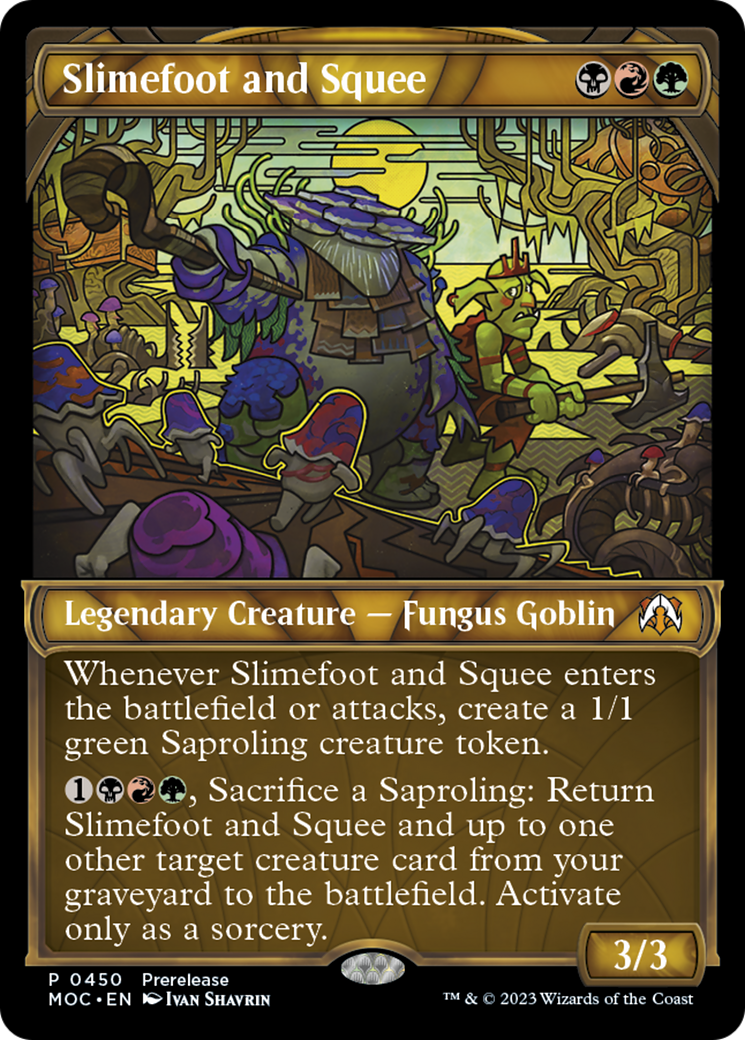 Slimefoot and Squee (Showcase Planar Booster Fun) [March of the Machine Commander Prerelease Promos]-1