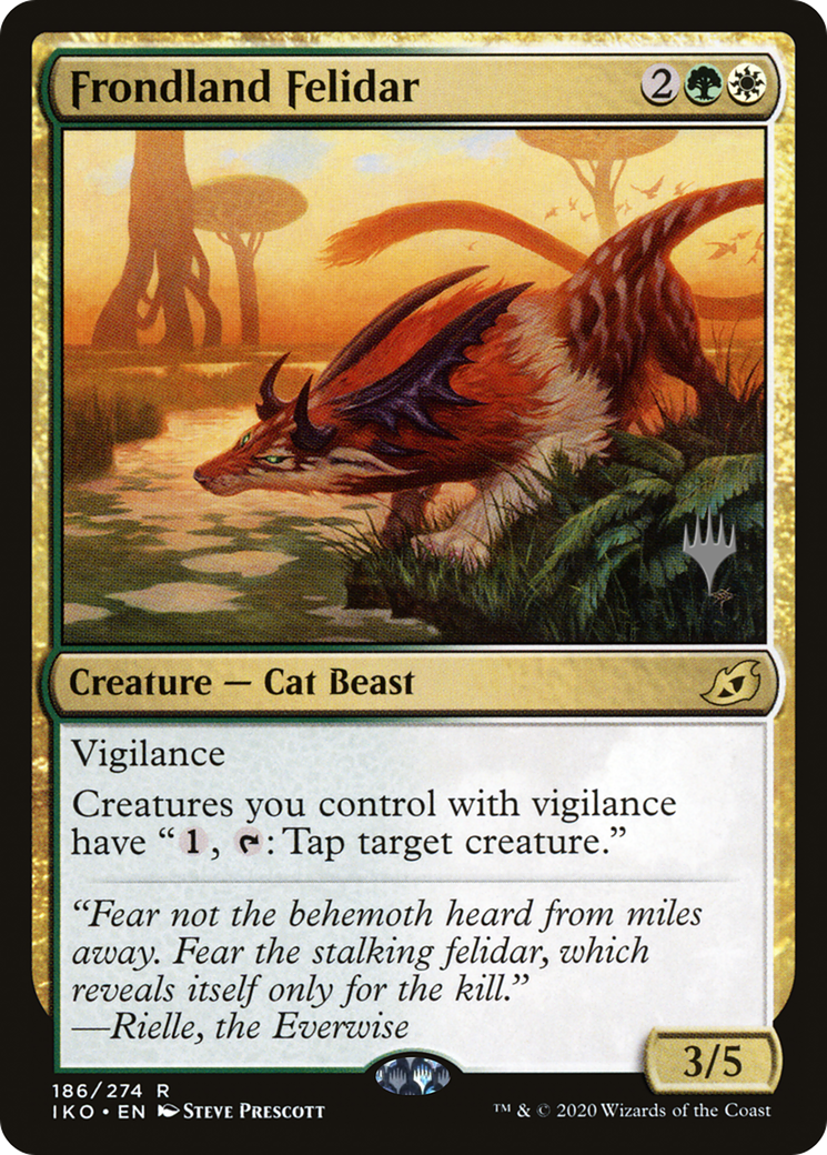Frondland Felidar (Promo Pack) [Ikoria: Lair of Behemoths Promos]-1