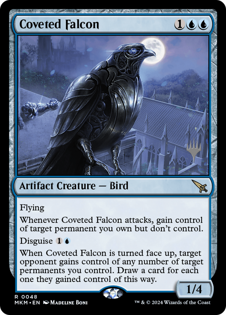 Coveted Falcon (Promo Pack) [Murders at Karlov Manor Promos]-1