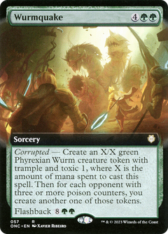 Wurmquake (Extended Art) (ONC-057) - Phyrexia: All Will Be One Commander: (Extended Art)-1