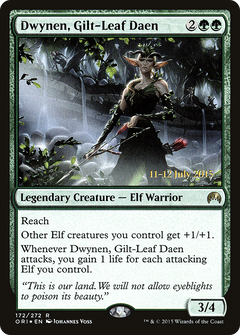 Dwynen, Gilt-Leaf Daen [Magic Origins Prerelease Promos]-1