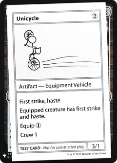 Unicycle (CMB1-) - Mystery Booster Playtest Cards 2019-1