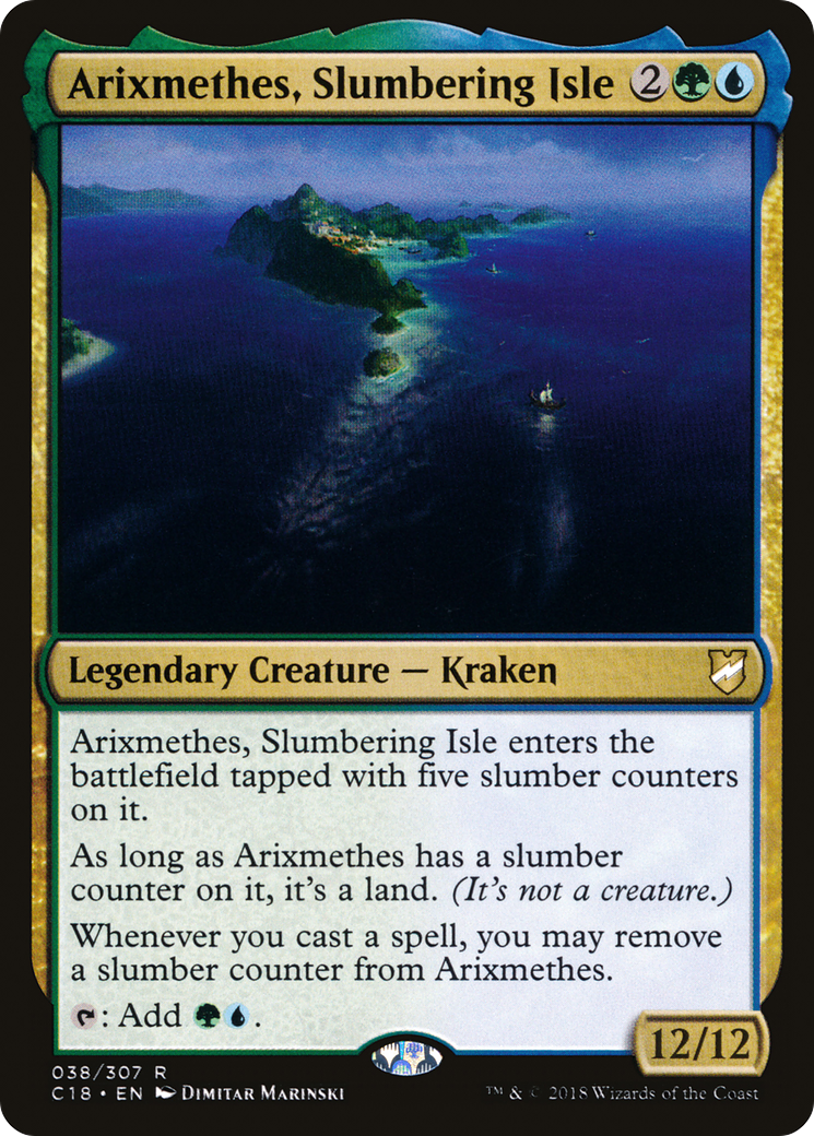 Arixmethes, Slumbering Isle [Commander 2018]-1
