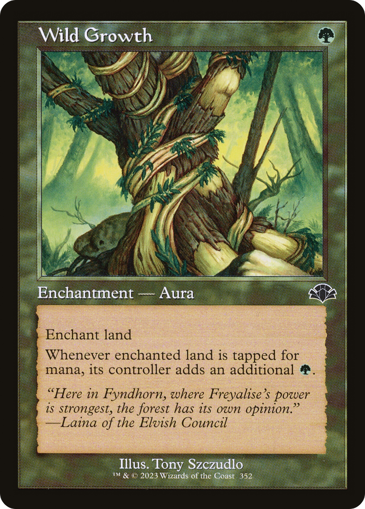 Wild Growth (Retro Frame) (DMR-352) - Dominaria Remastered-1