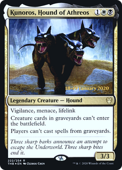 Kunoros, Hound of Athreos [Theros Beyond Death Prerelease Promos]-1