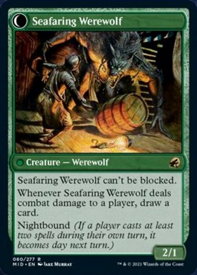 Suspicious Stowaway // Seafaring Werewolf [Innistrad: Midnight Hunt]-2