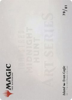 Island // Island (AMID-078) - Midnight Hunt Art Series (Borderless) Foil-2