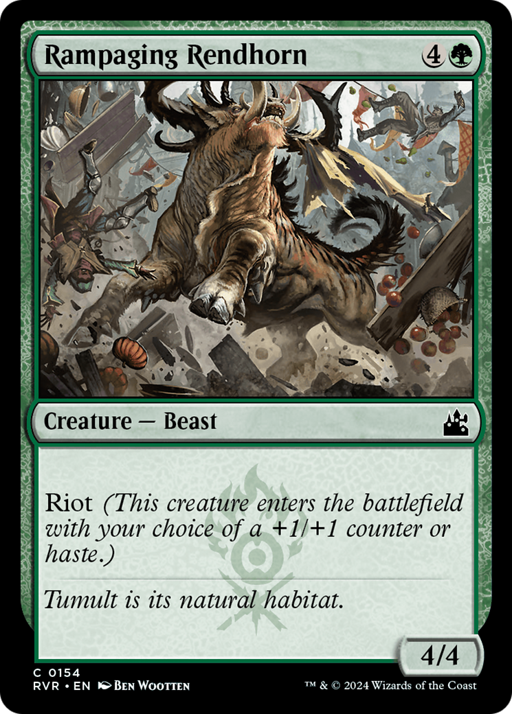 Rampaging Rendhorn [Ravnica Remastered]-1