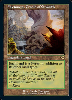 Yavimaya, Cradle of Growth (Retro Foil Etched) [Modern Horizons 2]-1