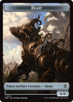 Construct // Beast (0011) Double-Sided Token [Aetherdrift Tokens]-2