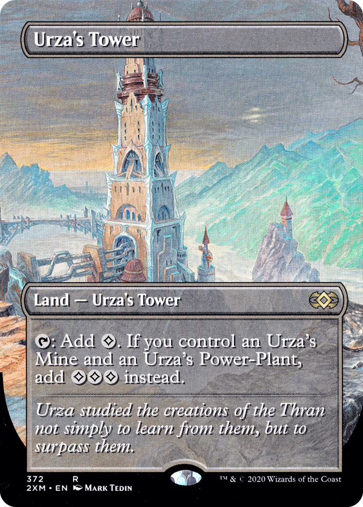 Urza's Tower (Borderless) (2XM-372) - Double Masters (Borderless) Foil-1