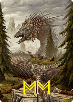 Quilled Greatwurm // Quilled Greatwurm (AFDN-044) - Foundations Art Series (Borderless) Foil-3